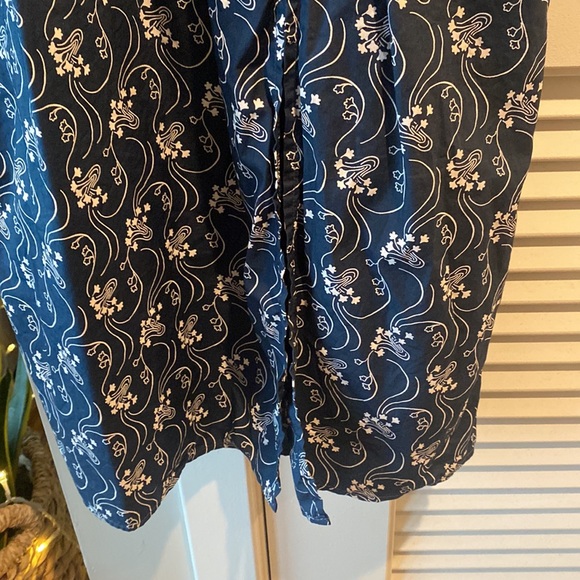 J. Crew like new, smocked top midi dress with balloon sleeves - Picture 5 of 7